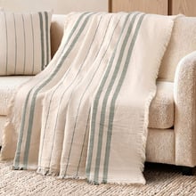 Zabrie Yarn-Dyed Cotton Jacquard Blanket